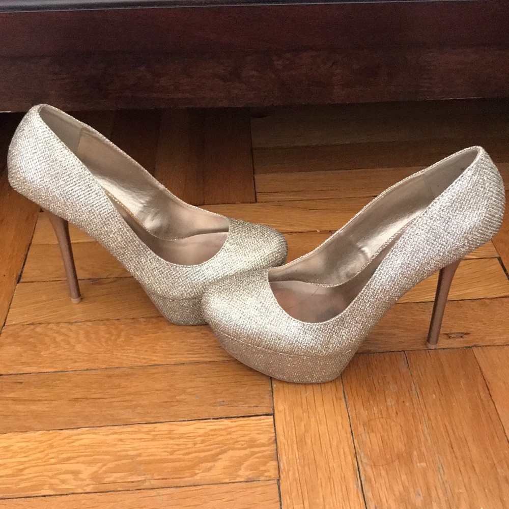 Cupid Gold high heels